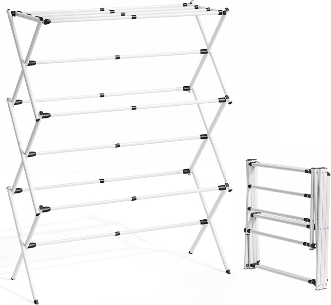 Oversized Clothes Drying Rack, 45.28" H × 14.57" D | Foldable & Extendable - Image 3
