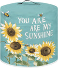 Air Fryer Dust Cover Compatible with 8 Quart, Dust Protection Pressure Cooker Cover with Top Handle and Storage Pockets for Women Wife Gift, You Are My Sunshine