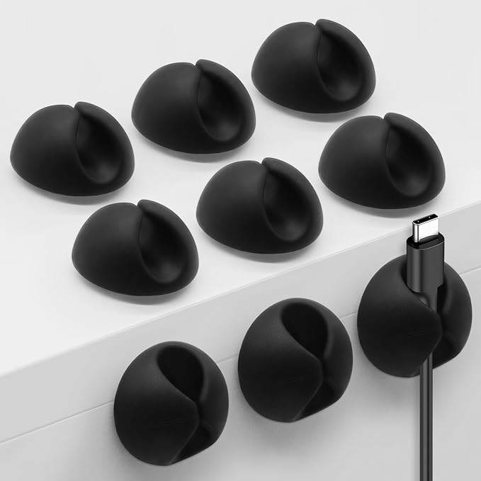 SmiLife Cable Clips, Phone Cord Holder by MYKURS
