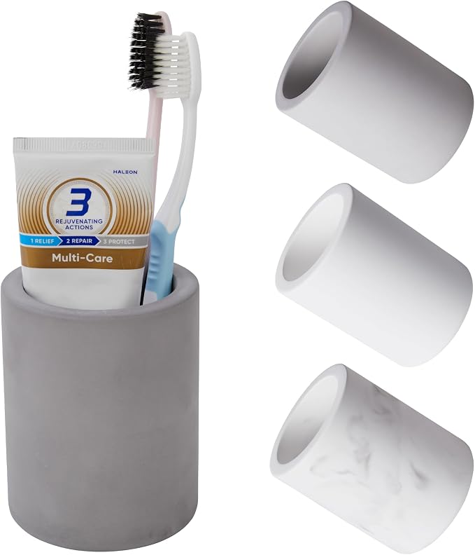Drying Stone Toothbrush Holder, Diatomite Toothbrush Holders by Amviner