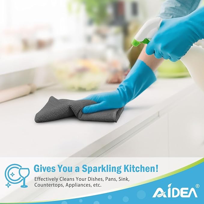 AIDEA Microfiber Cleaning Cloth-600PK, Soft Microfiber Towels - Image 5