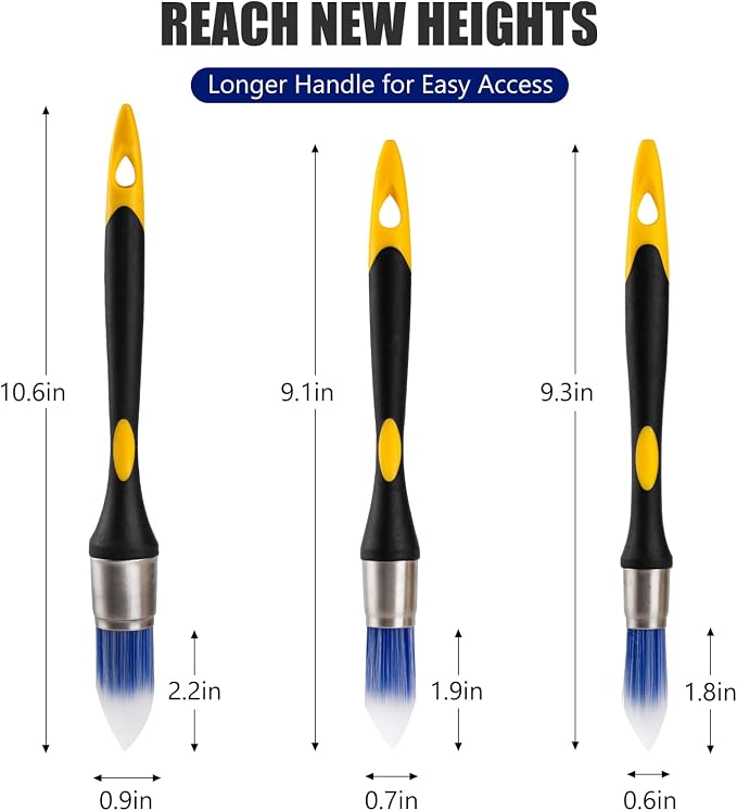 Mister Rui Round Trim Brush Set, Tight Space - Image 5