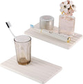 2 PCS Water Absorbent diatomite Coasters, 9.5" x 5.5" Water Absorbing Stone Tray for Sink, Stone Drying mat for Kitchen Counter, Stone soap Tray Used for Hand Soaps & toiletries & Plants
