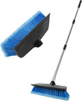 52" Car Wash Brush with Long Handle | Built-in Rubber Squeegee & Rubber Bumper by NAVAPAL