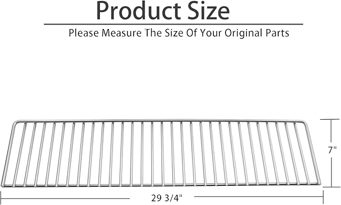 Grill Warming Rack for Bull 29.75" " Grills, Stainless Steel Grill Rack for Bull Angus Outlaw Lonestar or Other 30" Grill, Bull BBQ Replacement 30 Inch Grill Warming Rack, 47004
