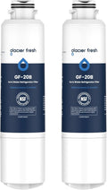 GLACIER FRESH Compatible with Samsung DA29-00020B Refrigerator Water Filter, DA29-00020A/B, DA29-00020B-1, HAF-CIN/EXP, 46-9101, RF4267HARS For French Door Fridge Kitchen (2 PACK)