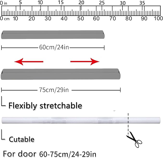 BKSAI Door Draft Stopper for Doors No Adhesive Draught Excluder Under Door Wind - Image 7