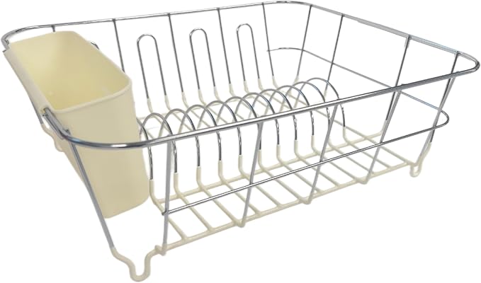 Dish Drying Rack & Cutlery Holder 2 Piece Set by SweetHomeCollection