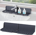 Sink Splash Guard Behind Faucet, Silicone Sink Faucet Drying Mat & Dish Soap by Unknown