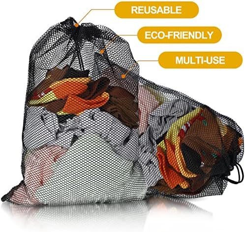 TecUnite 10 Pack Mesh Drawstring Bags - Image 4