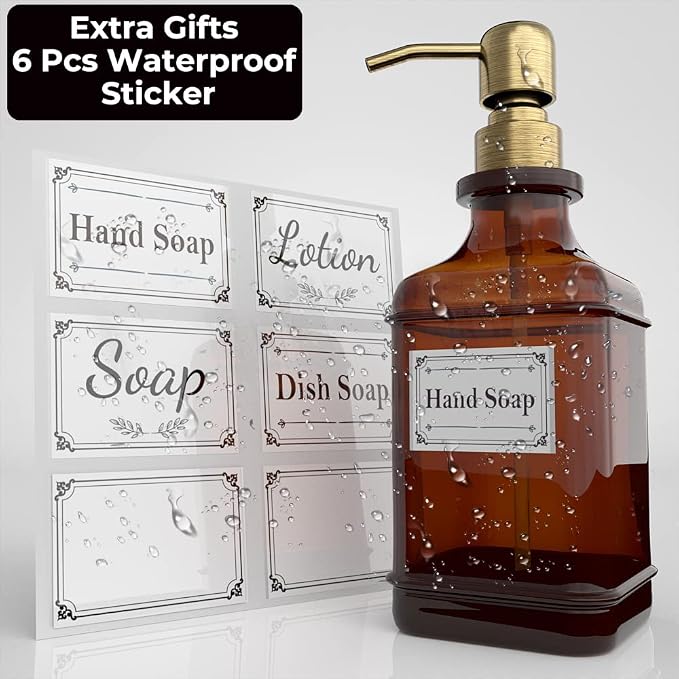Soap Dispenser 2 Pack, Hand Soap Dispensers - Image 4