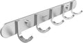 Coat Hook Rail Brushed Nickel 14-inch Towel Rack Wall Mounted by Sagmoc