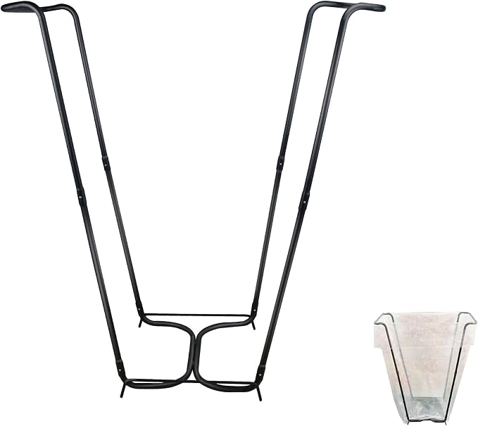 Outdoor Trash Bag Holder Stand, Metal Garbage Bag Holder by Unknown
