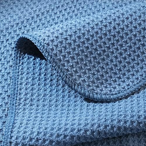 POLYTE 340 GSM Microfiber Waffle Kitchen Dish Cloth, 12x12 in, 8 Pack - Image 5