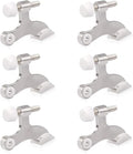 HOMOTEK 6 Pack Hinge Pin Satin Nickel Door Stopper, Adjustable Deluxe Heavy by HOMOTEK