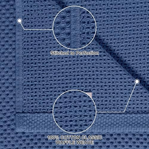 Homaxy 10 Pack 100% Cotton Kitchen Towels and Dishcloths Set - Image 2