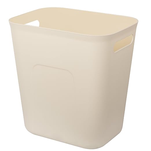 UUJOLY Plastic Small Bathroom Trash Can Wastebasket, 3.5 Gallon, Laundry Room by UUJOLY