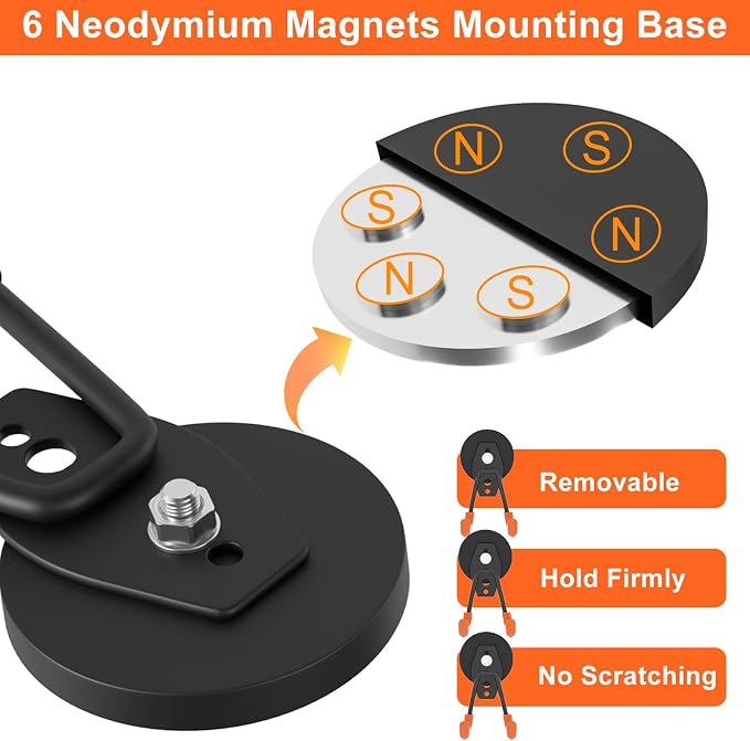 ENUODA Strong Magnetic Hooks Heavy Duty Upgraded Magnetic Tool Holder Rare - Image 3