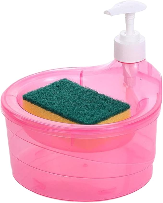 Dishwashing Soap Dispenser, 2 in 1 Counter Dish Washing Soap Dispenser by DUDOK