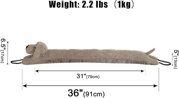 Under Door Draft Stopper Decorative Wind Stopper 36 inch - Image 2