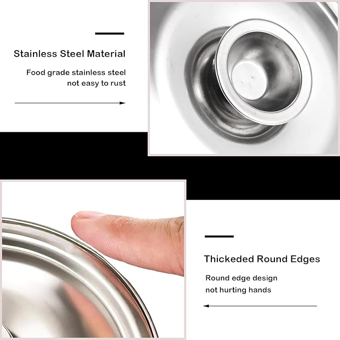 Stainless Steel Cover Bowl 7.1in Universal Lid for Pots Pans and Skillet, Small Frying Pan Lid with Handle for Pot Lid, 18cm