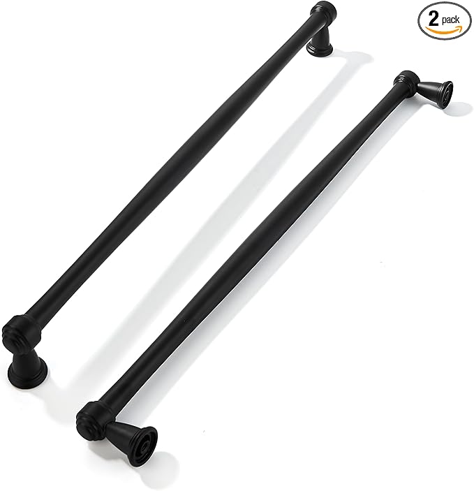 khtumeware 2 Pack 10 Inch(256mm) Black Cabinet Pulls Black Kitchen Matte Black Cabinet Handles Kitchen Cabinet Hardware for Cupboard Drawer Handles Dresser Pulls