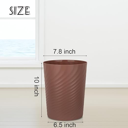 UUJOLY Plastic Small Bathroom Trash Can Wastebasket Garbage Can, Laundry Room - Image 6