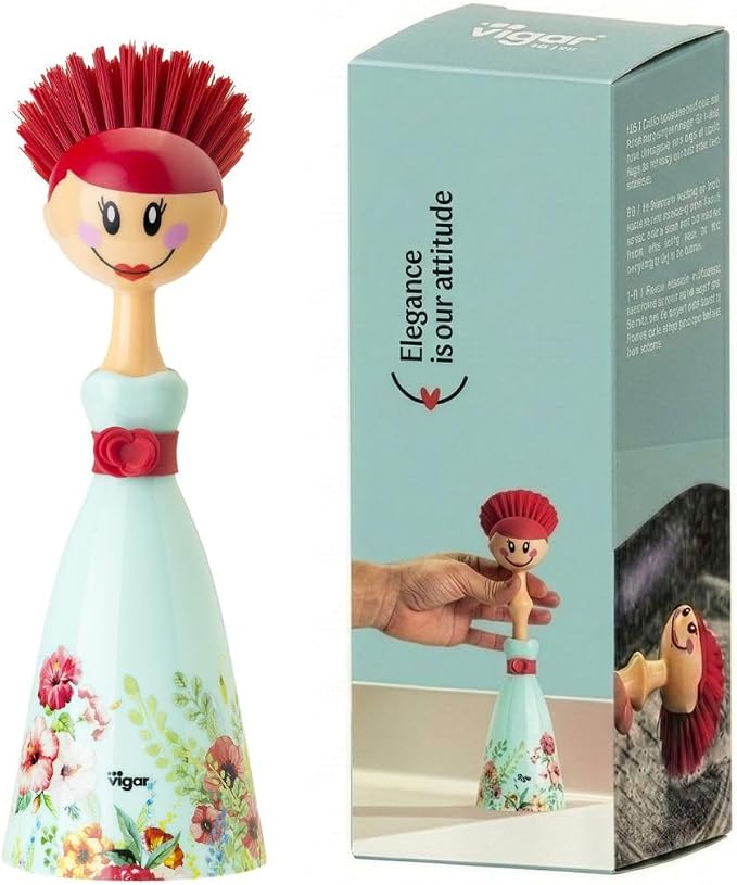 Vigar Dolls Dish Brush with Holder by VIGAR