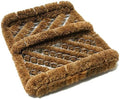 Rubber-Cal "Herringbone" Coir Boot Scraper Brush, 2.5 by 12 by 13-Inch by Rubber-Cal