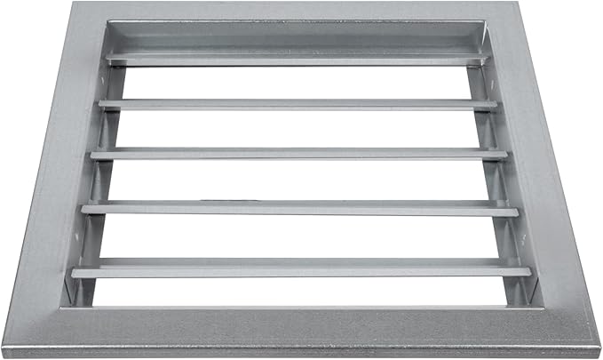 Repa Market 12" x 12" Inch Heavy Duty Galvanized Steel Exhaust Vent - Air Intake Wall Louvered Vent Grille - Outdoor/Indoor HVAC Vent Register - HVAC Crawl Space Durable Air Gable Vent