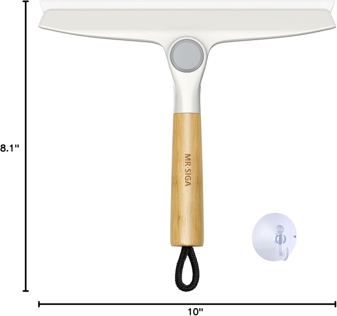 MR.SIGA Silicone Squeegee for Shower Door, 10 inch, showers and glass surfaces - Image 8