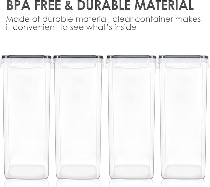 Vtopmart Extra Large Airtight Food Storage Containers, Airtight Seal, BPA Free - Image 4