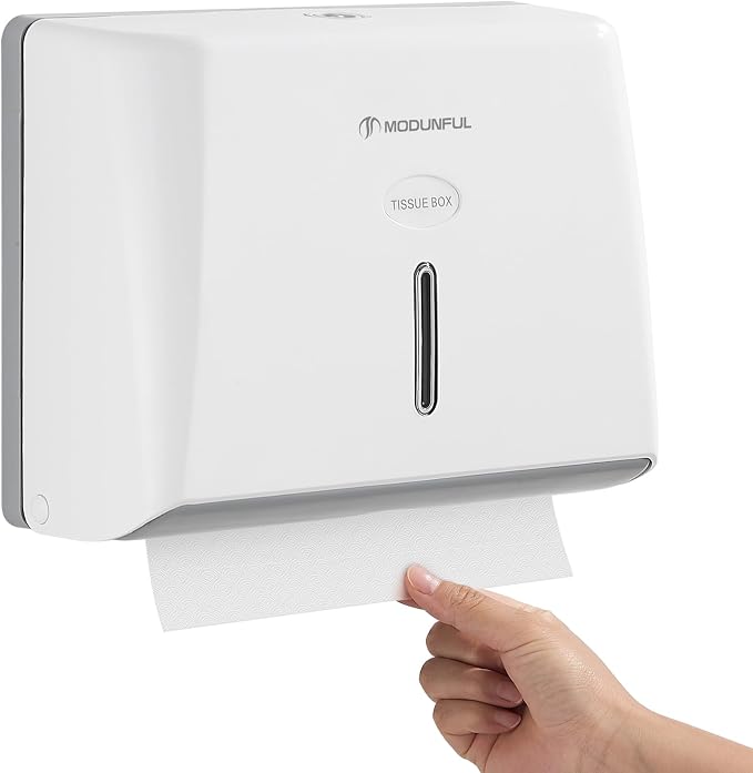 modunful Wall-Mounted Paper Towel Dispenser: Built-in Sample Towel – ABS Wall - Image 8