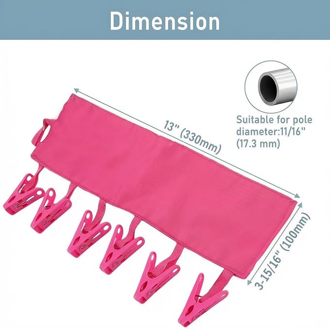TamBee Travel Hangers Foldable for Suitcase Clothespin Travel Portable Folding - Image 2