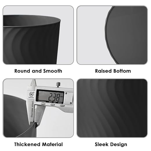 YGJT Small Trash Can, 3 Pack 1.8 Gallons Bathroom Trash Can - Image 5