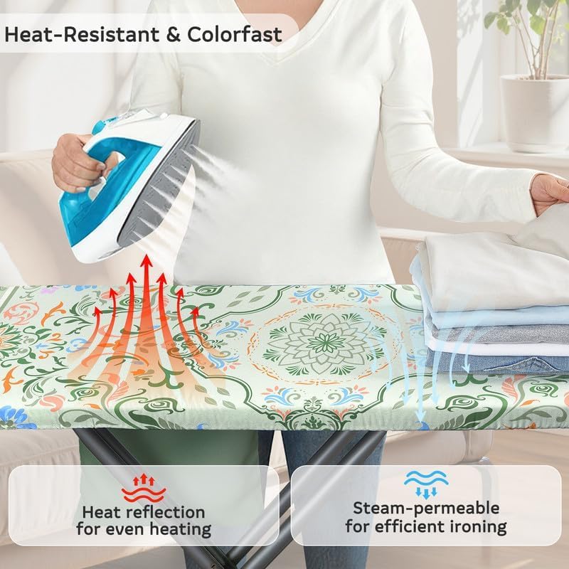 FIOBEE Ironing Board Cover and Pad Extra Thick Iron Board Pad - Image 3