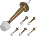 HOMOTEK 6 Pack Heavy Duty Solid Rigid Door Stop by HOMOTEK