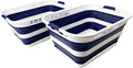 SAMMART 42L Collapsible Plastic Laundry Basket by SAMMART