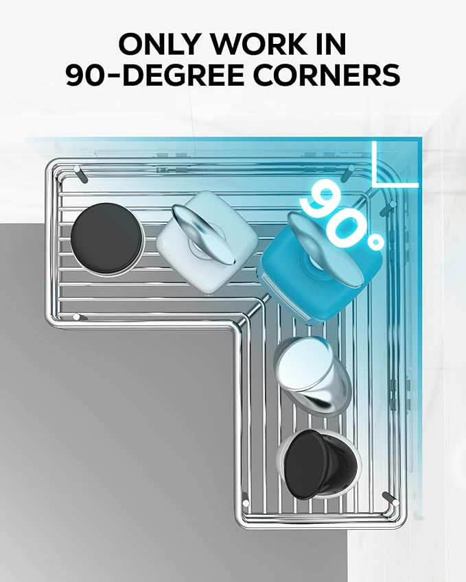 Nieifi Corner Shower Shelves, Adhesive Shower Caddy, Bathroom Organization - Image 8