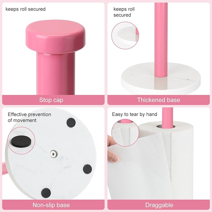 Standing Paper Towel Holder, Kitchen Paper Towel Roll Holder- - Image 3