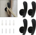 Curtain Tieback Hooks, 4 Pack | Wall Mounted, Decorative Holdback Holders by Rierdge