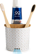 Zoeeker Toothbrush Holders, Ceramic Electric Toothbrush & Toothpaste Holder | by LAUCHUH