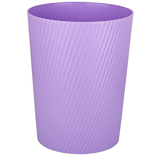 Small Bathroom Trash Can Wastebasket Garbage Can, 1.8 Gallon, Taro Purple | by UUJOLY
