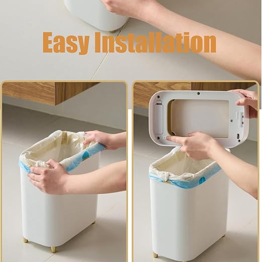 Yatmung Motion Sensor Trash Can Bathroom Automatic Lid - Image 7