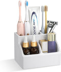 Luxspire Diatomite Toothbrush Holder, 4 Slots, Light Gray | Fast Drying by Luxspire