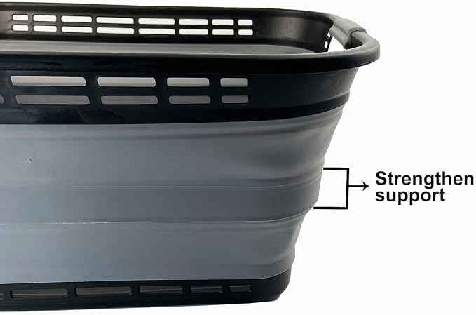 SAMMART 42L Collapsible Plastic Laundry Basket - Image 4