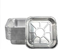 Non-Stick Disposable Air Fryer Aluminum Foil Liners Square 50PCS, Oil-Proof Aluminum Foil Tin Box Also for Steamer Basket Instant Pot Oven & Grill (7 * 7 Inch-Square)