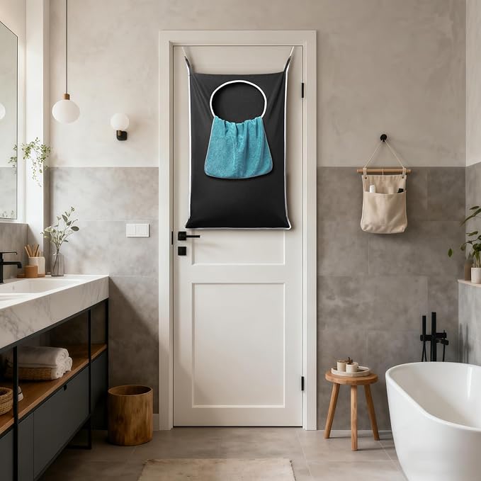 ANSTROUT 2 Pack XL Hanging Laundry Hamper, Extra Large Tear-Resistant Door - Image 3