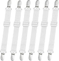 10 pcs Adjustable Bed Sheet Straps, Bed Sheet Clips, Elastic Bed Fitted Sheet by qzcccecl