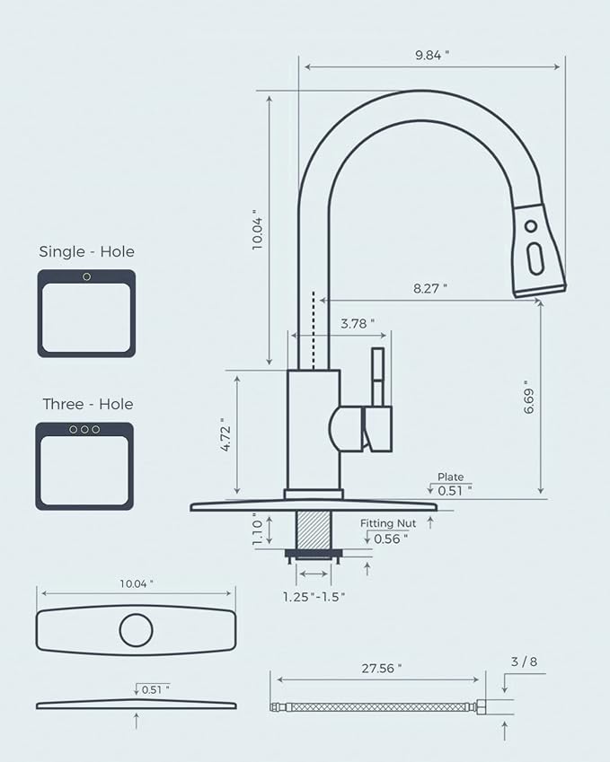 FORIOUS Gold Kitchen Faucet - Image 6